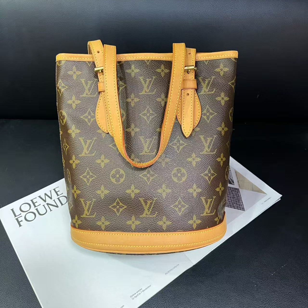 95新 LouisVuitton/路易威登 老花小水桶03年A235