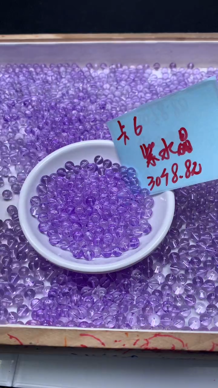 未镶嵌珠宝半成品水晶M692 维多利亚6mm30个8.8元