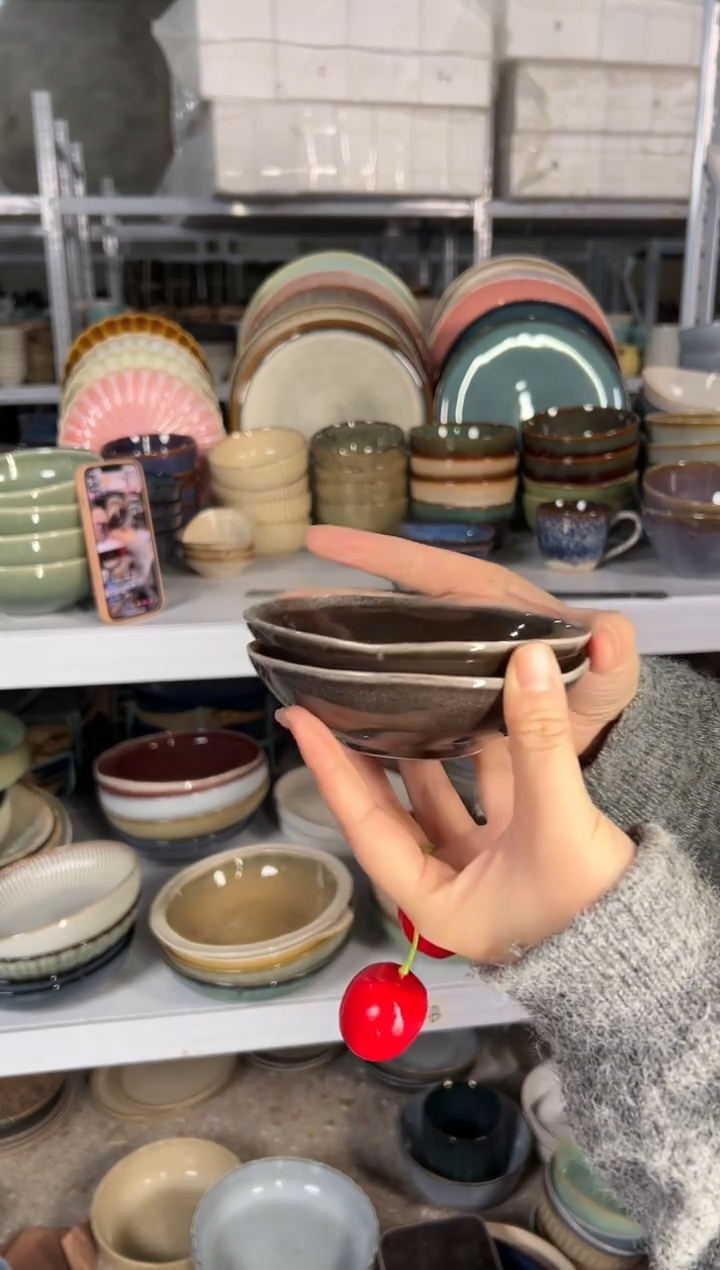 陶瓷外贸尾货瑕疵满20包邮X2蘸料碟