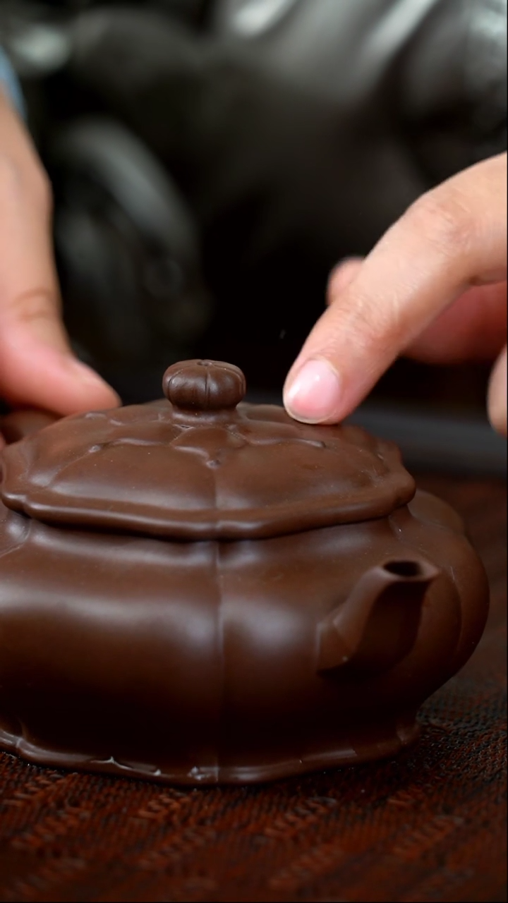 【闪购商品】紫砂茶壶底槽青六方葵菱微瑕不退不换