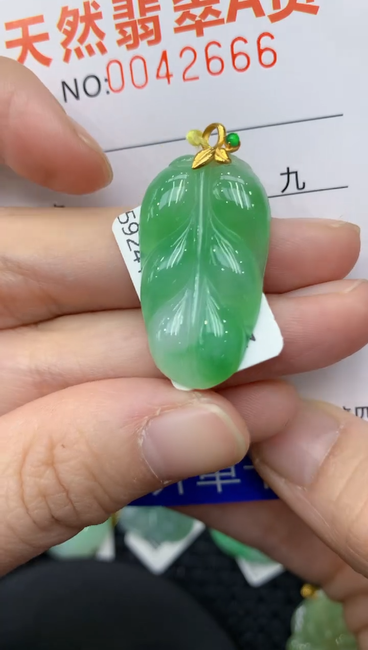 【闪购商品】翡翠颈饰18K金镶嵌11111111