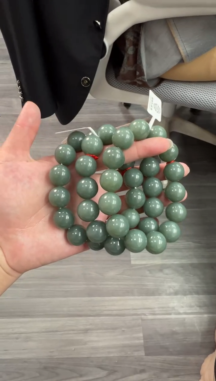 未镶嵌手串和田玉且末蓝卡16手串多样性发货