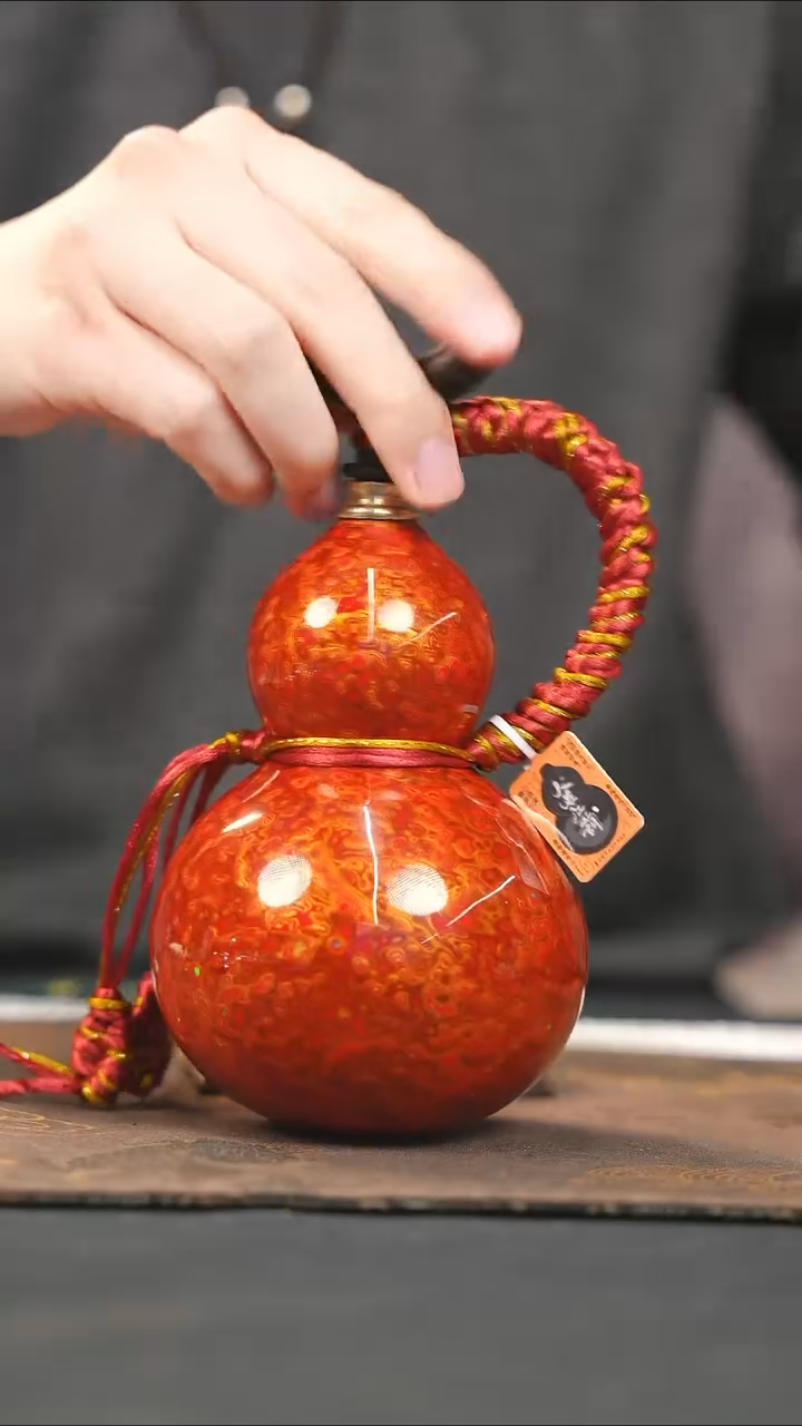 【闪购商品】RV204漆艺酒葫芦不包手串及旋转底座