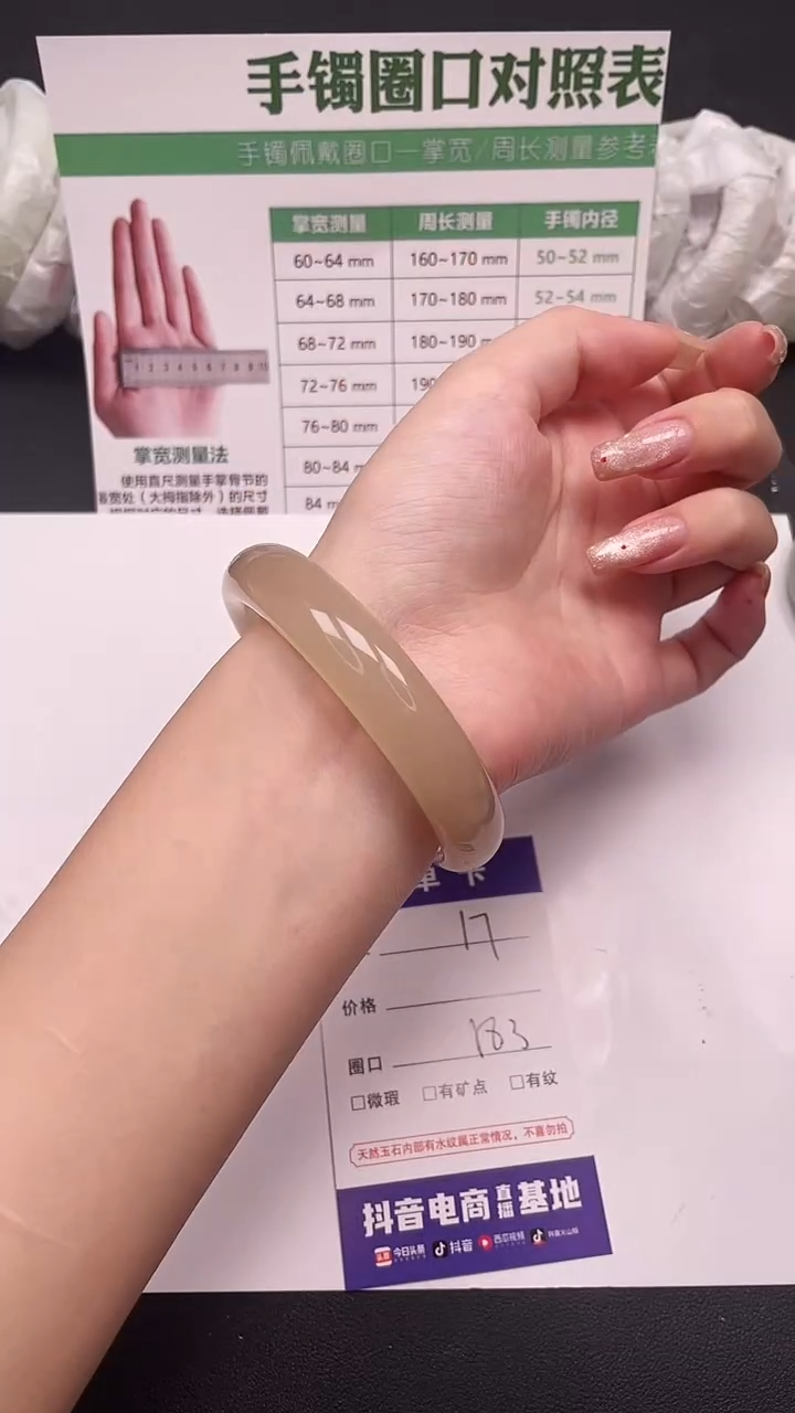 未镶嵌手镯石英质玉17-8-58