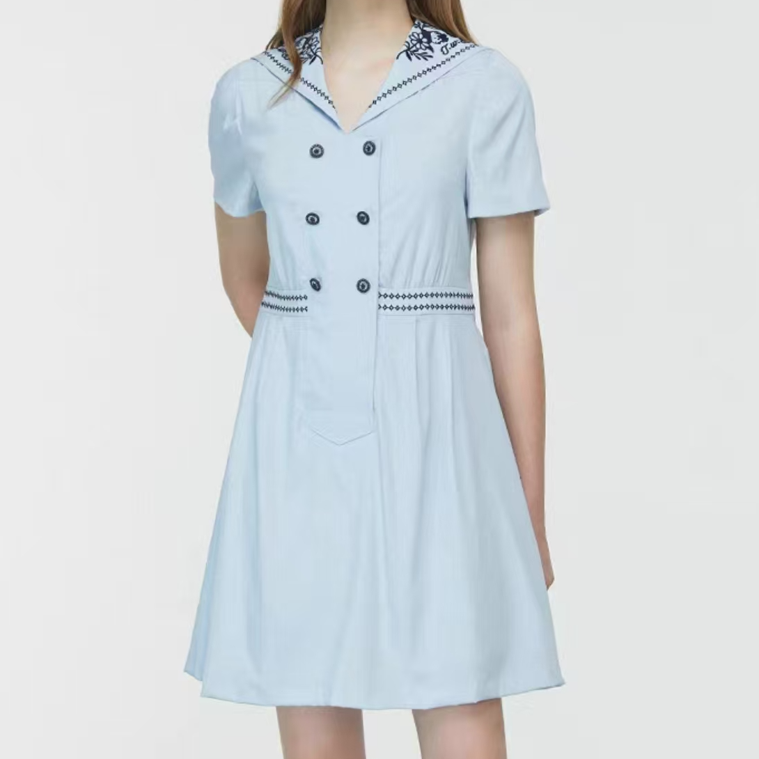 【C】TEENIE WEENIE休闲裙子 TTOW222506T-BLUE