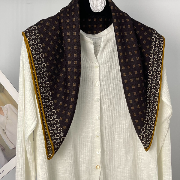 【丝雨聚美】原创法式复古轻奢桑蚕丝中方巾母亲节节礼物丝巾