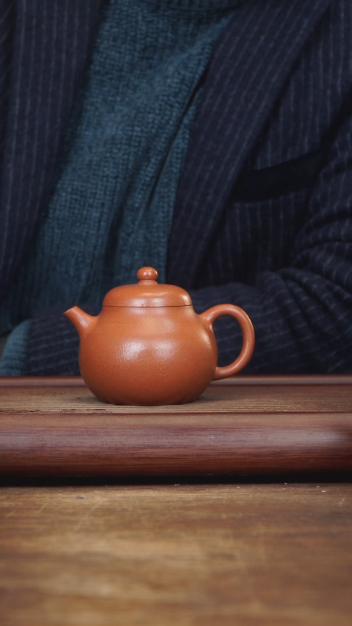 【闪购商品】紫砂茶壶200ml 高文旦 红降坡