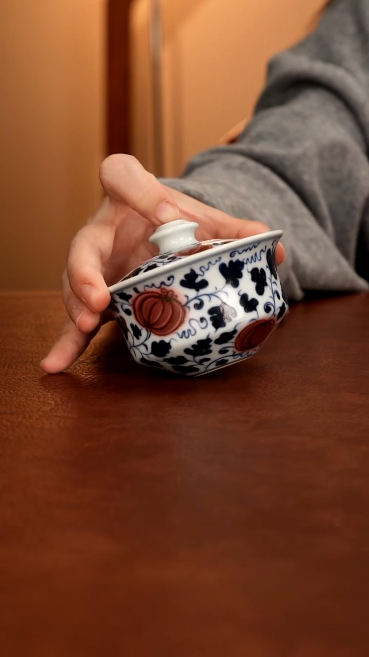 景德镇瓷器，青花瓷手绘茶具~2