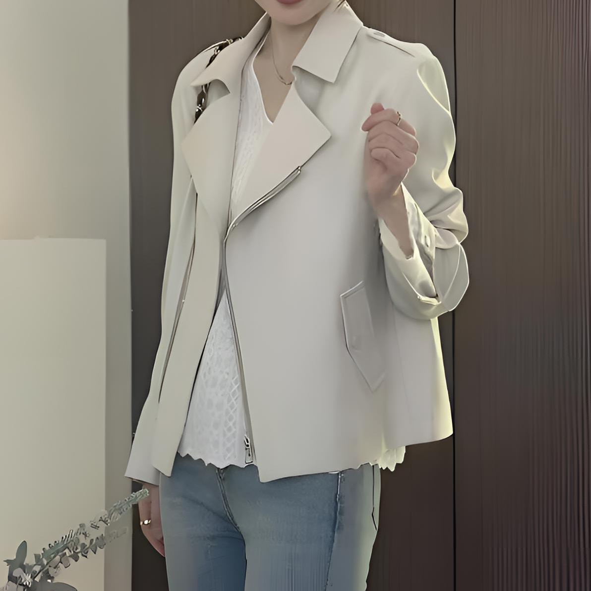 Malena Dream 工装风拉链设计感短款外套MD2501F657