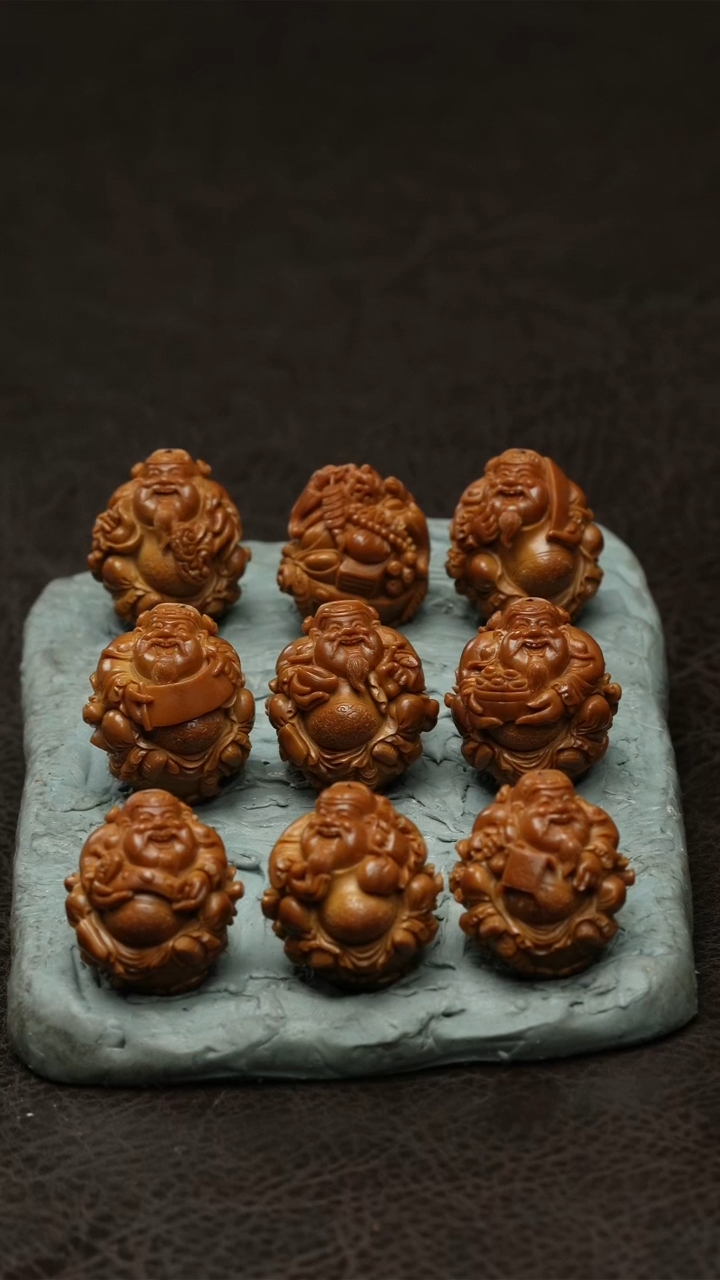 【闪购商品】橄榄核吊坠聚宝盆瑞兽财神