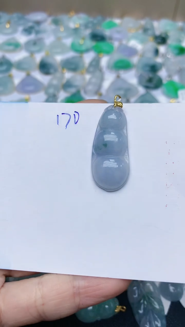 【闪购商品】翡翠颈饰18K金镶嵌天然翡翠A货    170