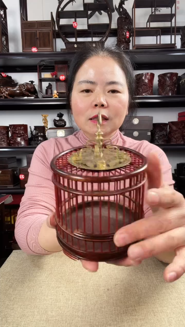 木蝈蝈笼老李红木工艺品