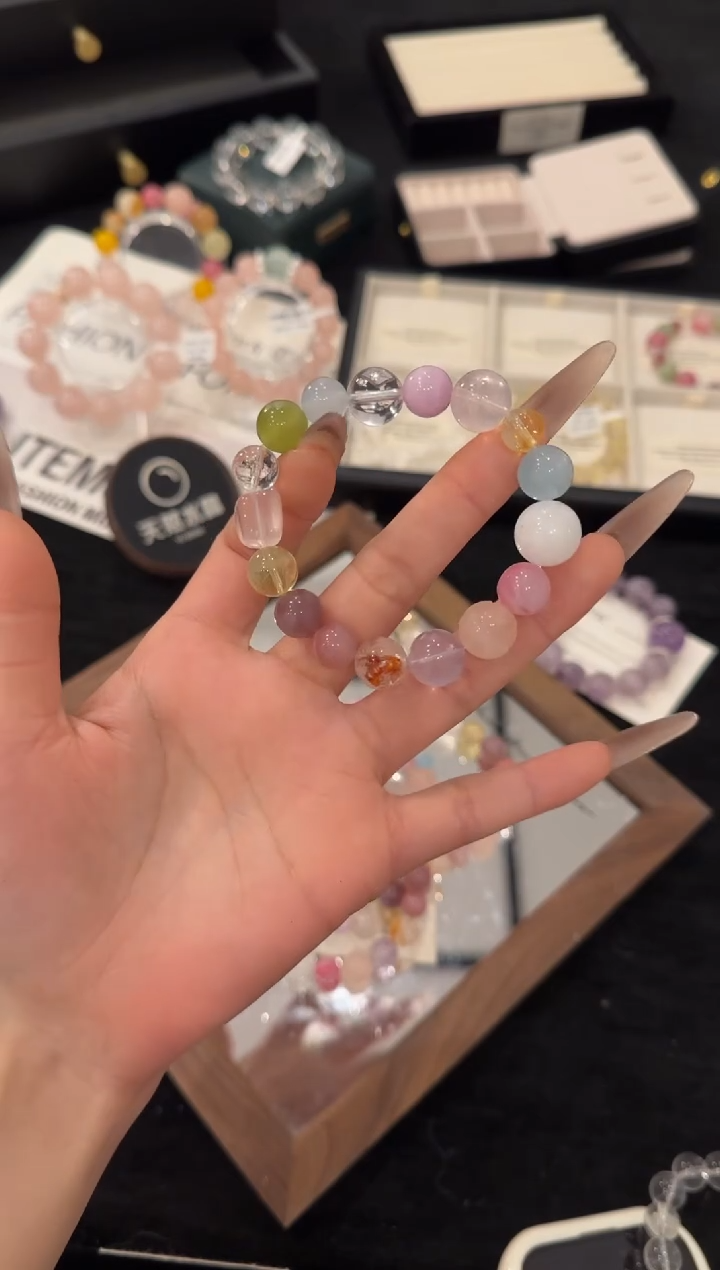 未镶嵌手链水晶白敬亭同款x2538