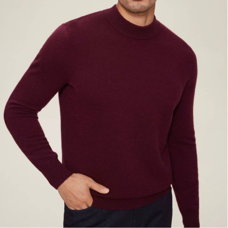 A【2501】休闲简约慵懒无缝羊绒圆领套头秋冬针织衫长袖