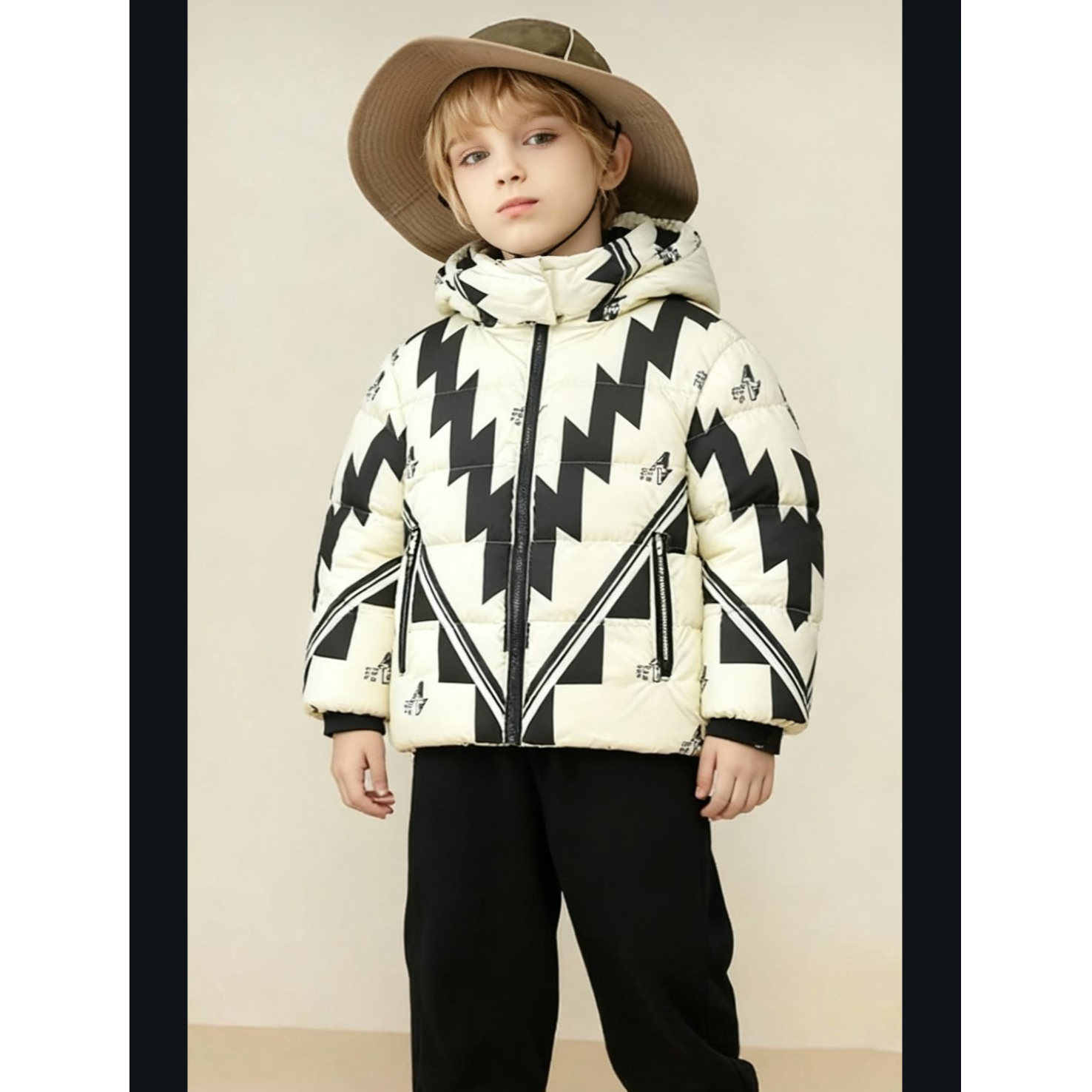 YK4183016盈湖2025新款儿童羽绒服中大童男童加厚冬装外套