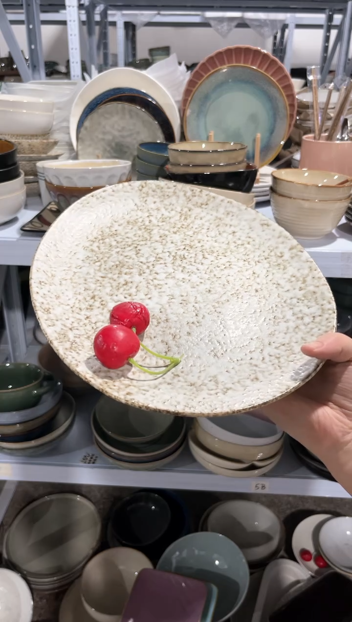 【闪购商品】瓷片外贸尾货瑕疵满20包邮X QM水滴盘