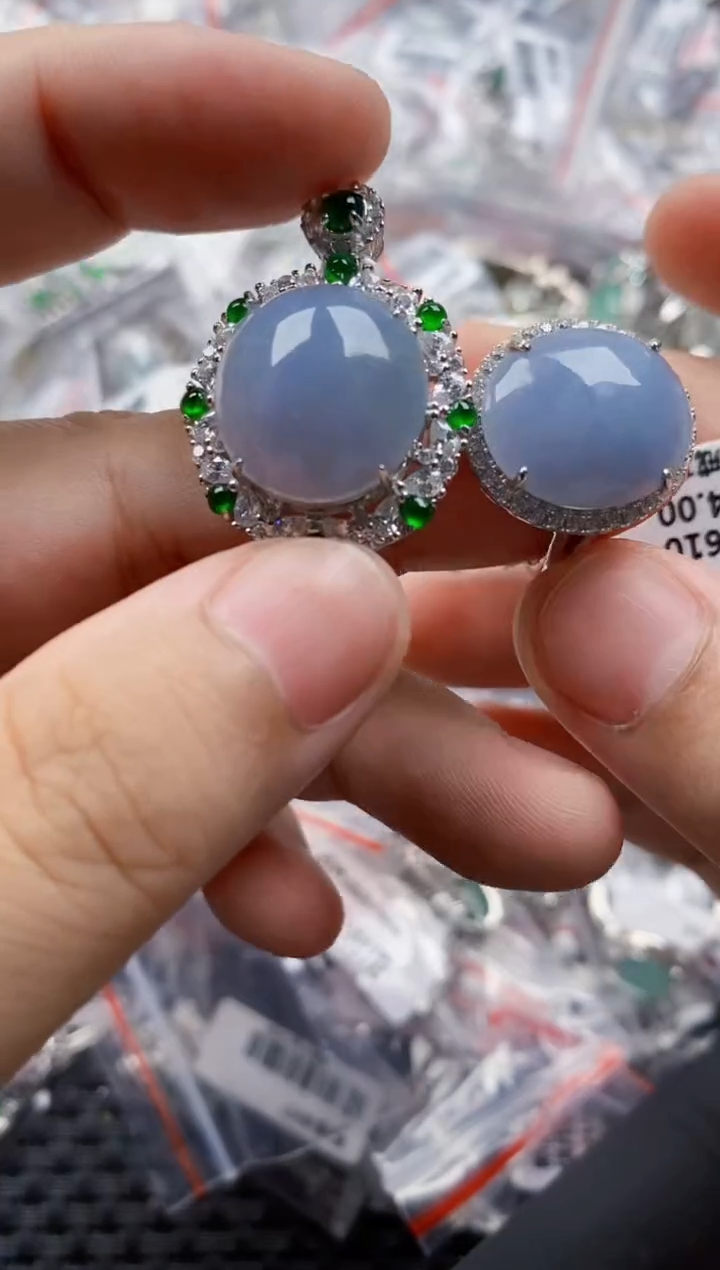 翡翠戒指银S925镶嵌1111      4