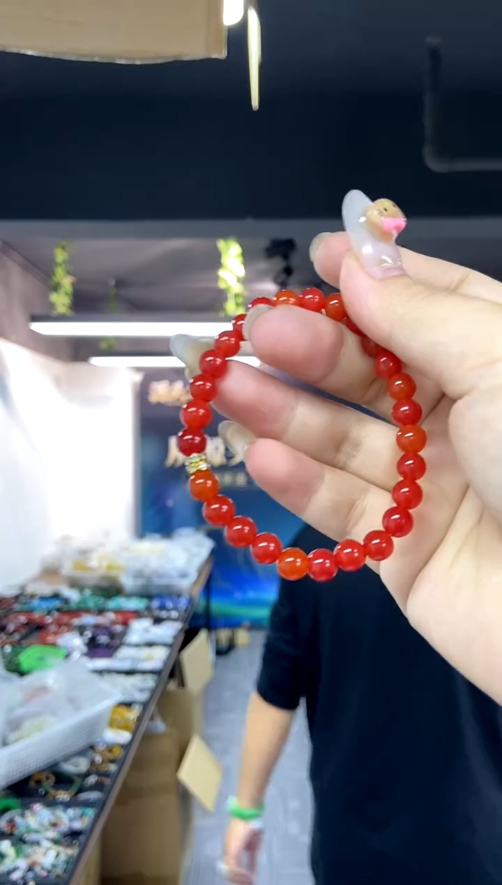 未镶嵌手链南红玛瑙多样性发其一颜色微差