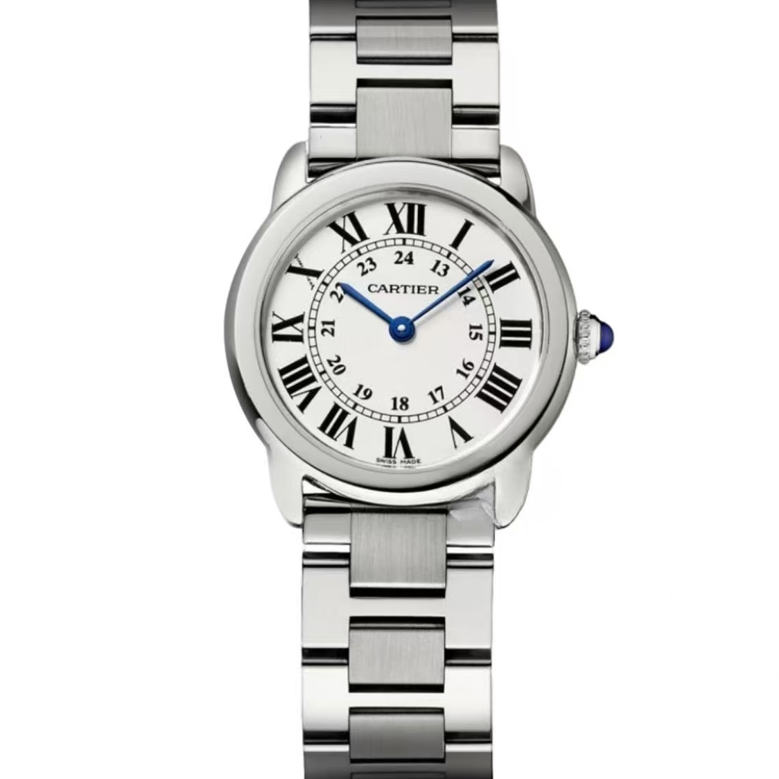 99新 Cartier/卡地亚 卡地亚伦敦W6701004 29钢带石英女表 单表