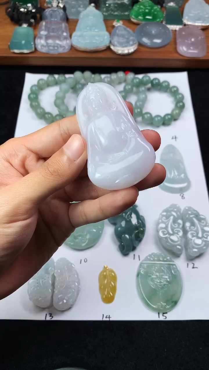 【闪购商品】定制翡翠未镶嵌3906毛货不退不换