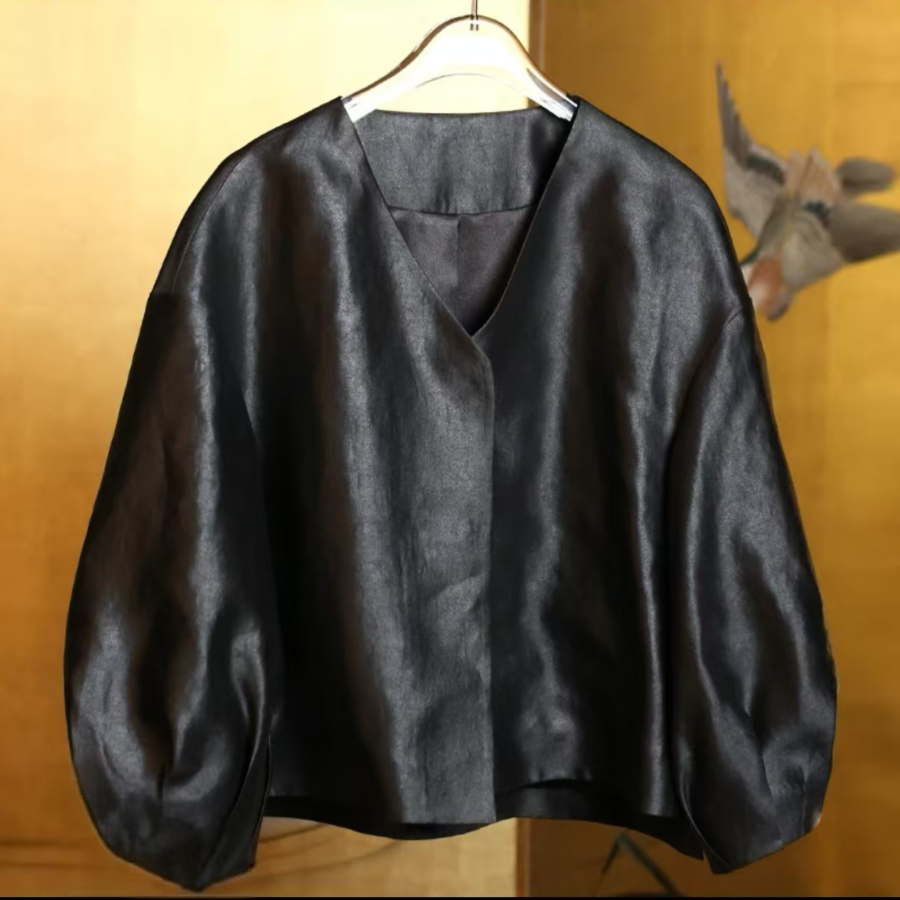 喜丝雅女装设计师复古国风新中式休闲时尚上衣6020