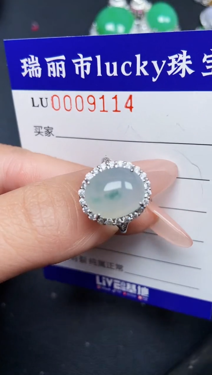 【闪购商品】翡翠颈饰银S925镶嵌9114