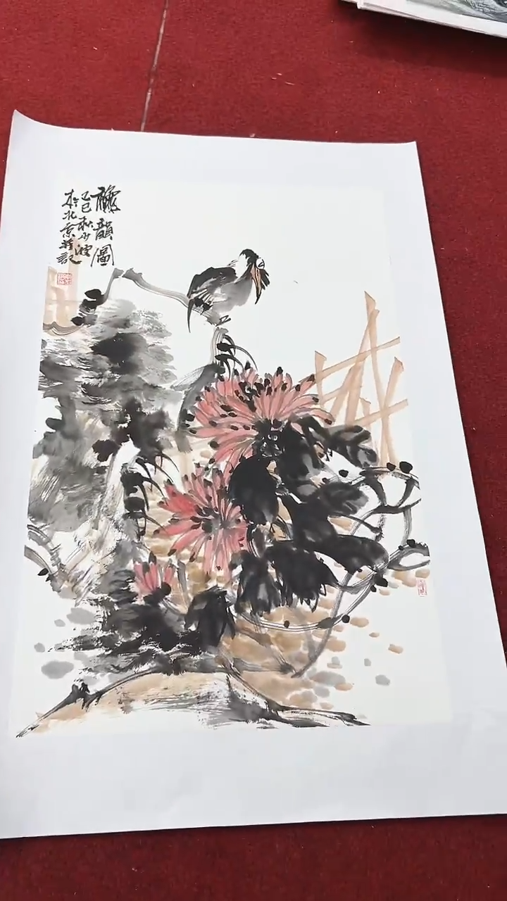 国画李少波/国画/花鸟
