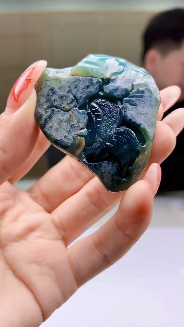 【闪购商品】定制翡翠未镶嵌4917ty-毛货挂件118