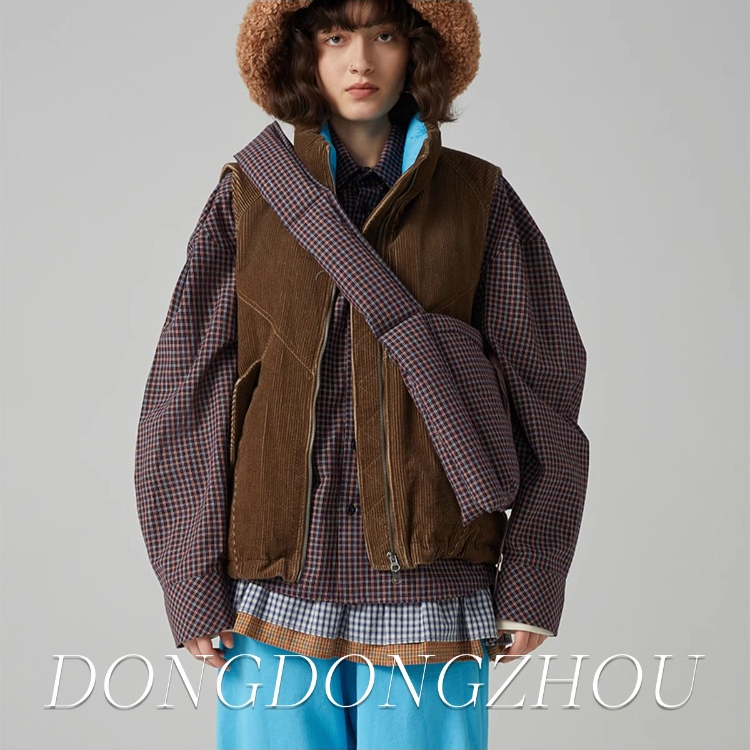 DONGDONGZHOU东东周 25AW秋冬新品  灯芯绒马甲