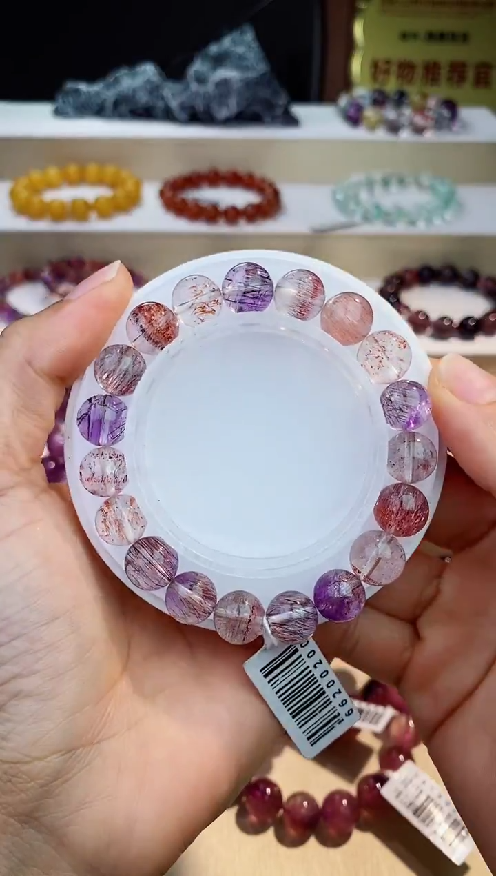 未镶嵌手串水晶仙女粉超七10m+