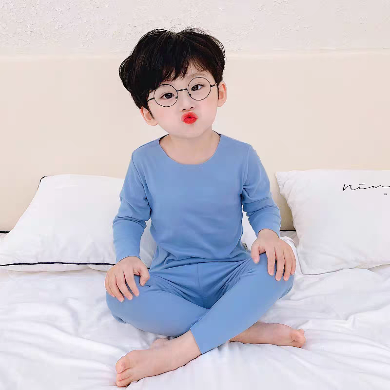 103-1男女童秋冬随型裁柔绒内衣德绒套装