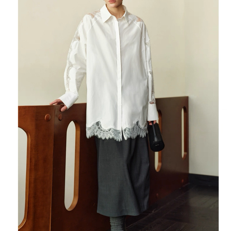 清！【京京】2025年秋季新款设计感显瘦气质衬衫长袖HBZW800005