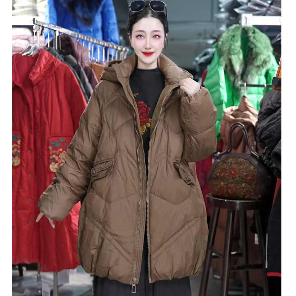 [羽绒服]秋冬百搭时尚潮流休闲气质显瘦轻奢女款羽绒服1503