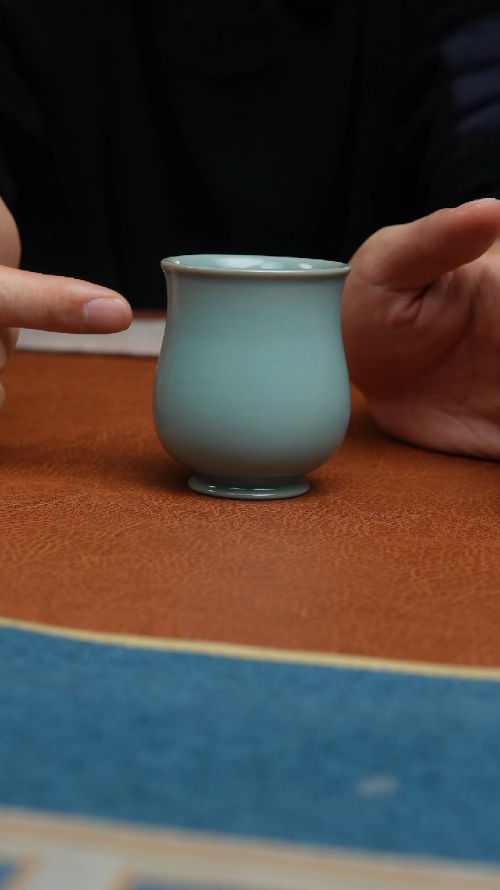【闪购商品】杯汝州原产地原矿釉原矿釉仿古束腰杯