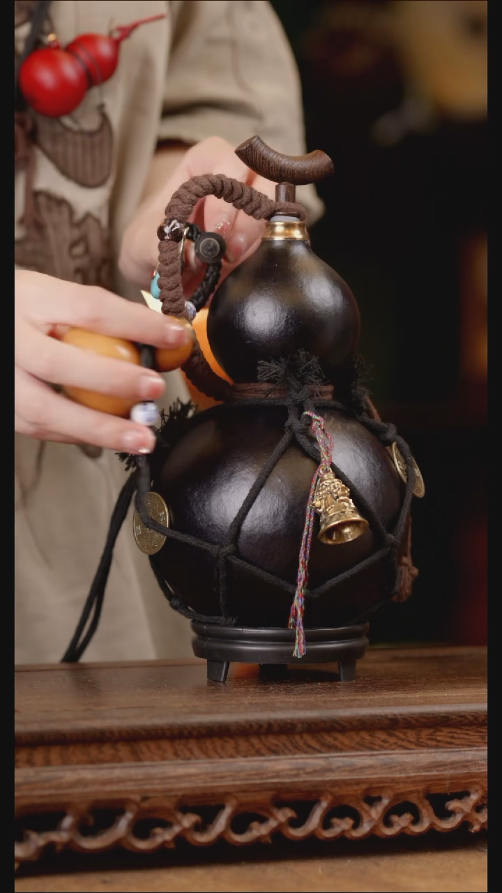 355号精品天然大漆酒葫芦一物一拍~