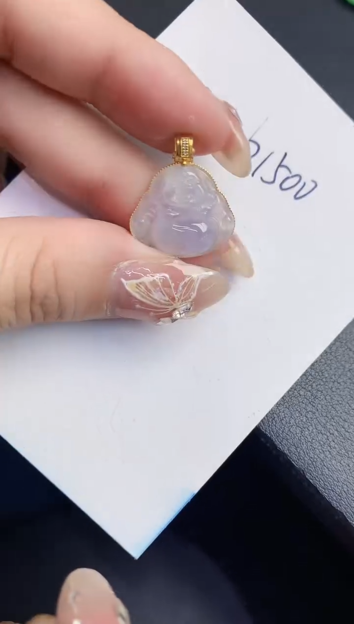 【闪购商品】翡翠颈饰18K金镶嵌0000000000