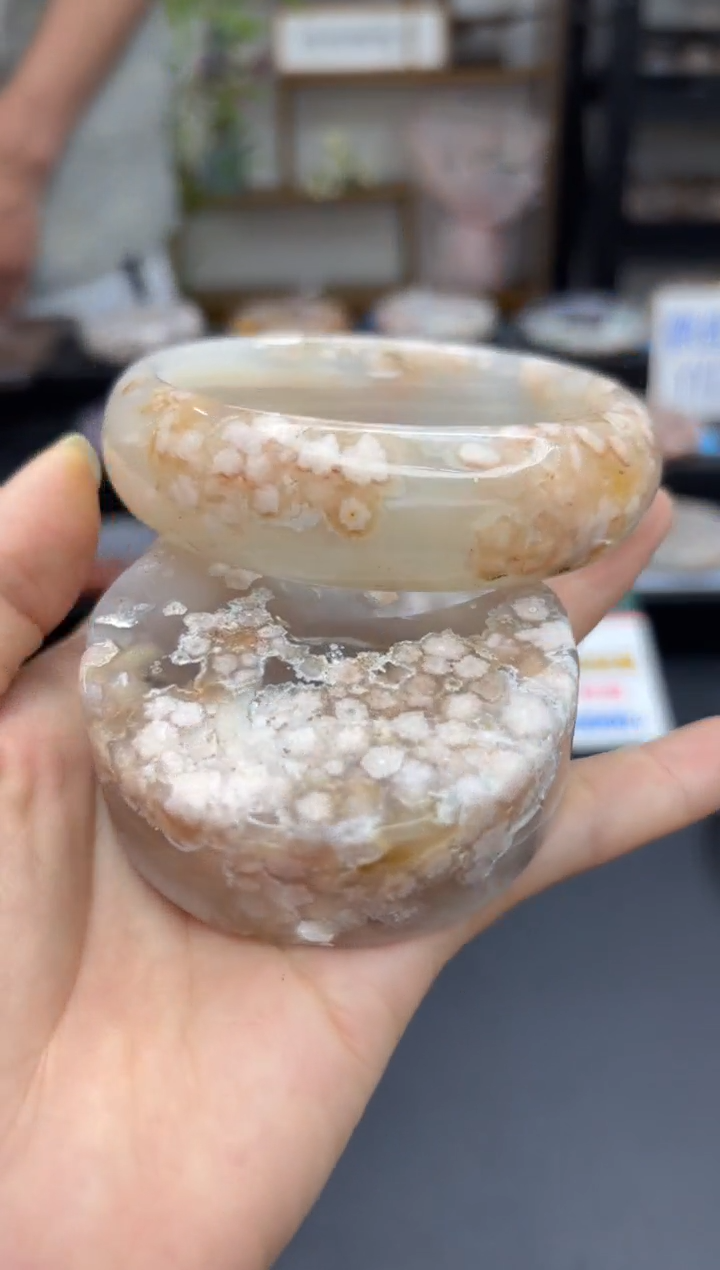 【闪购商品】石英质玉手镯未镶嵌A238(65圈赠送镯心)