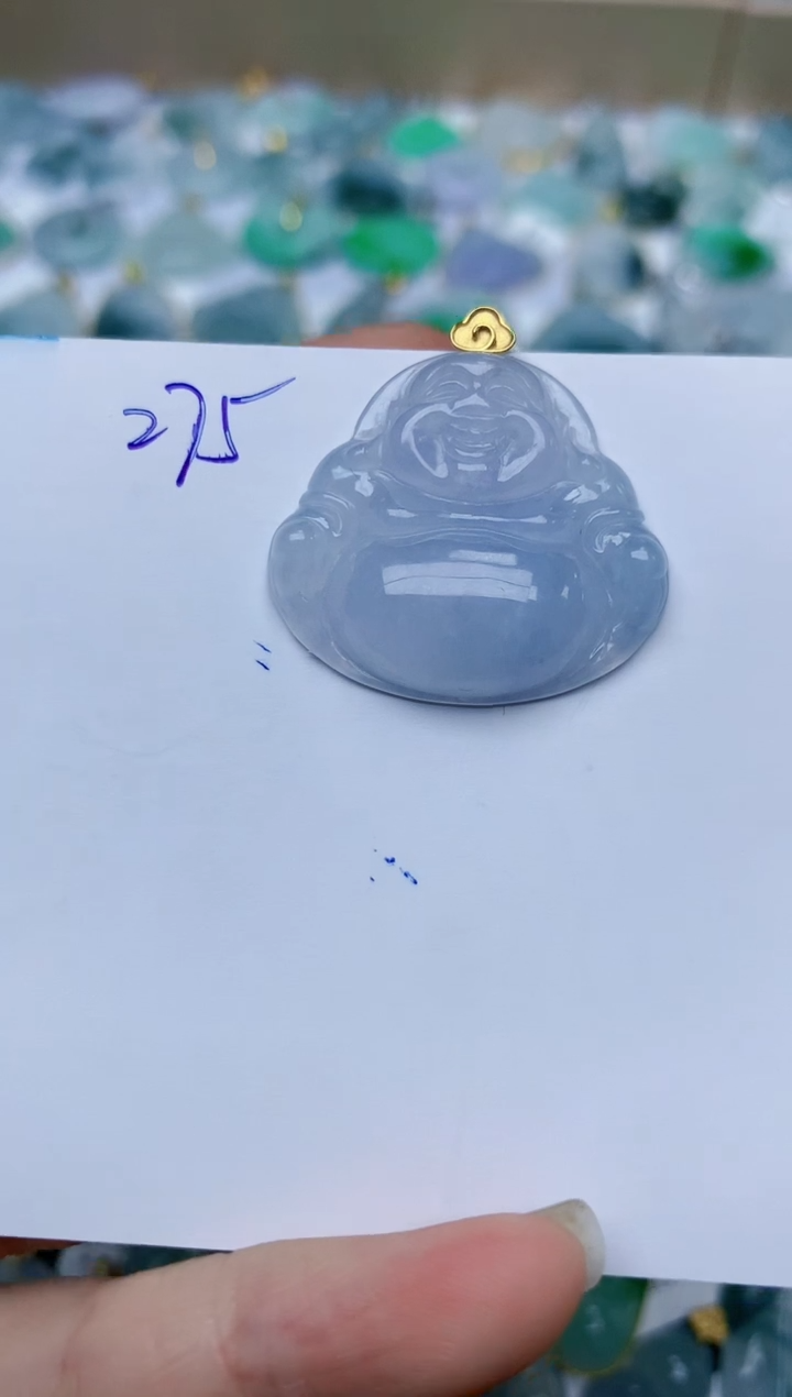 【闪购商品】翡翠颈饰18K金镶嵌275天然翡翠A货    