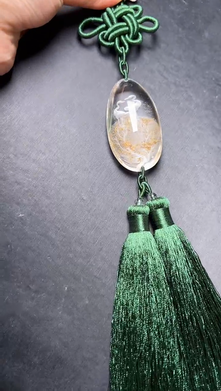 未镶嵌车挂水晶幽灵内雕车挂 JP57106 