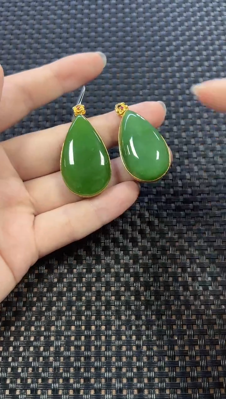 和田玉18K金镶嵌颈饰（多样性发一件）2736-3