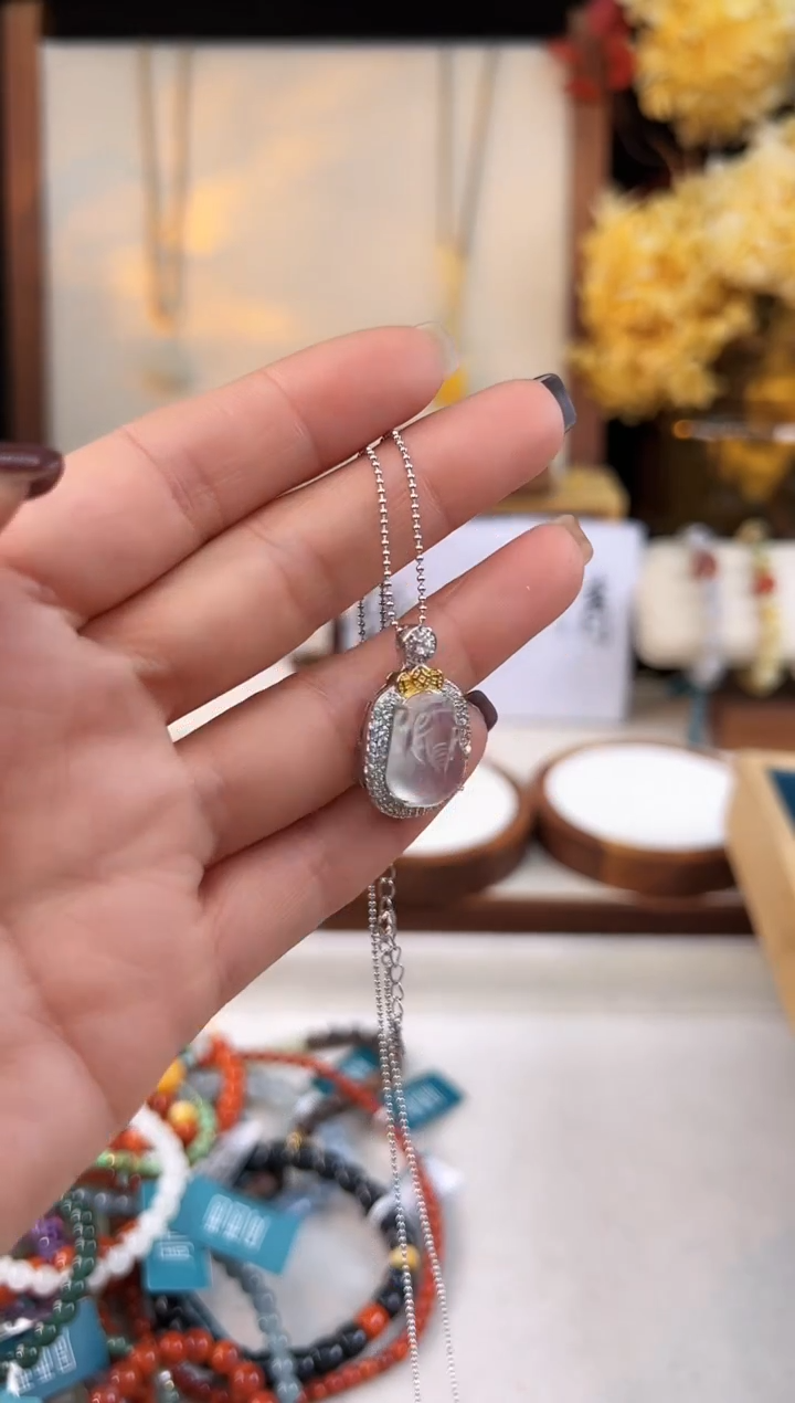 【闪购商品】石英质玉吊坠未镶嵌@@B921K015158