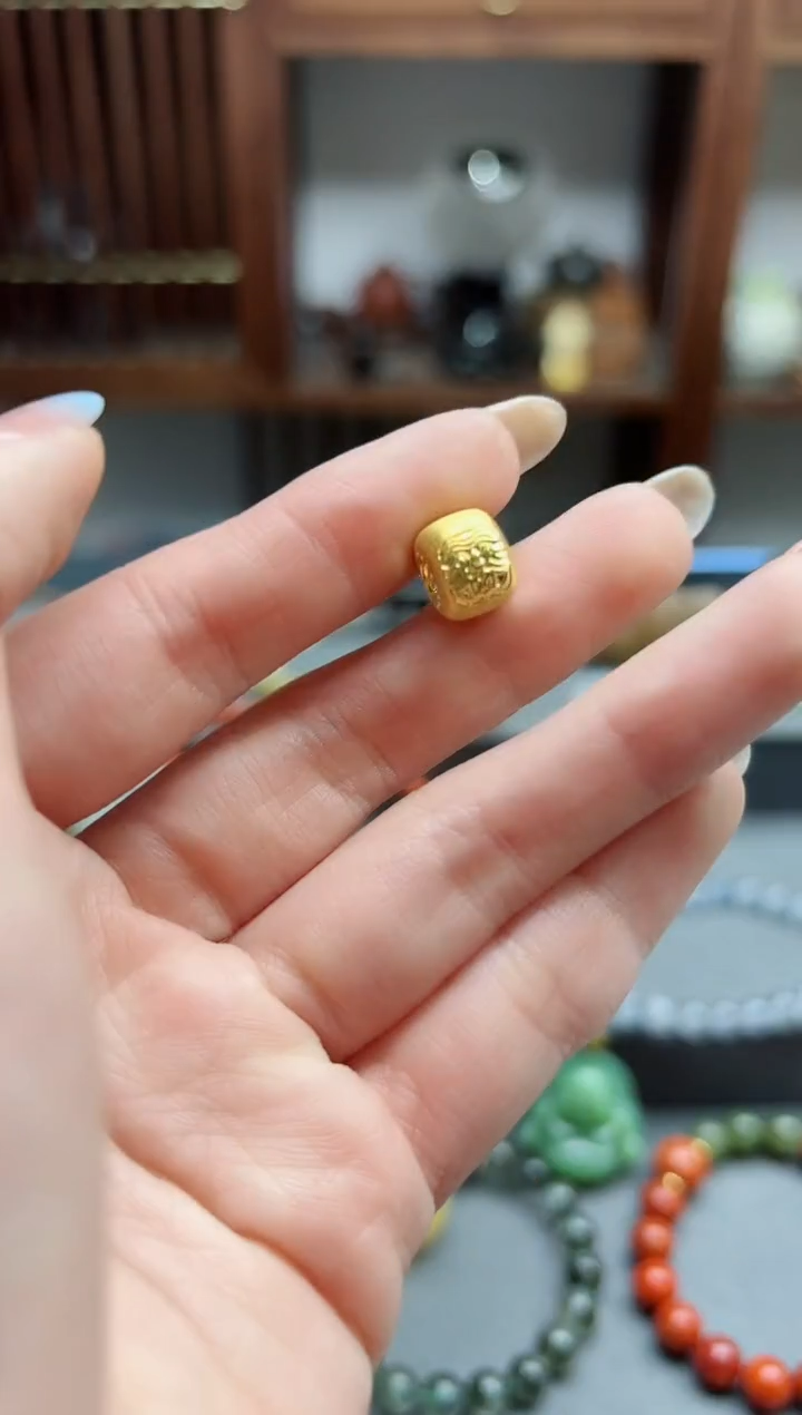 【闪购商品】18K金颈饰18k金扎基吊坠*1 MY赠链