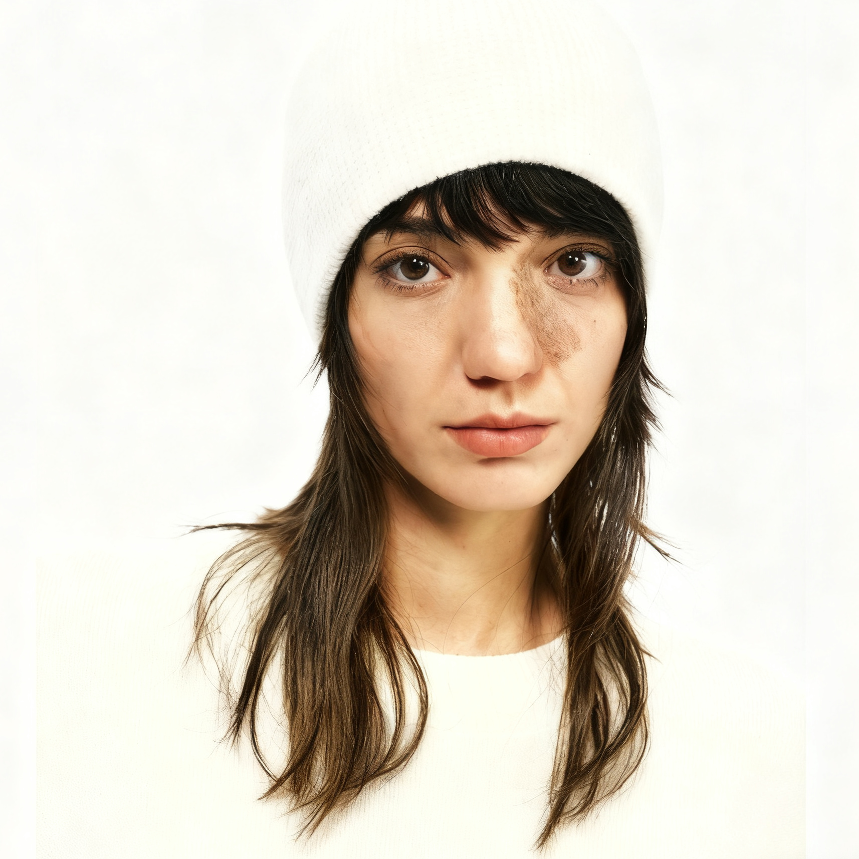 Ayuko｜搭配点睛荃美利奴羊毛氛围感御寒显脸小华夫格针织帽2748