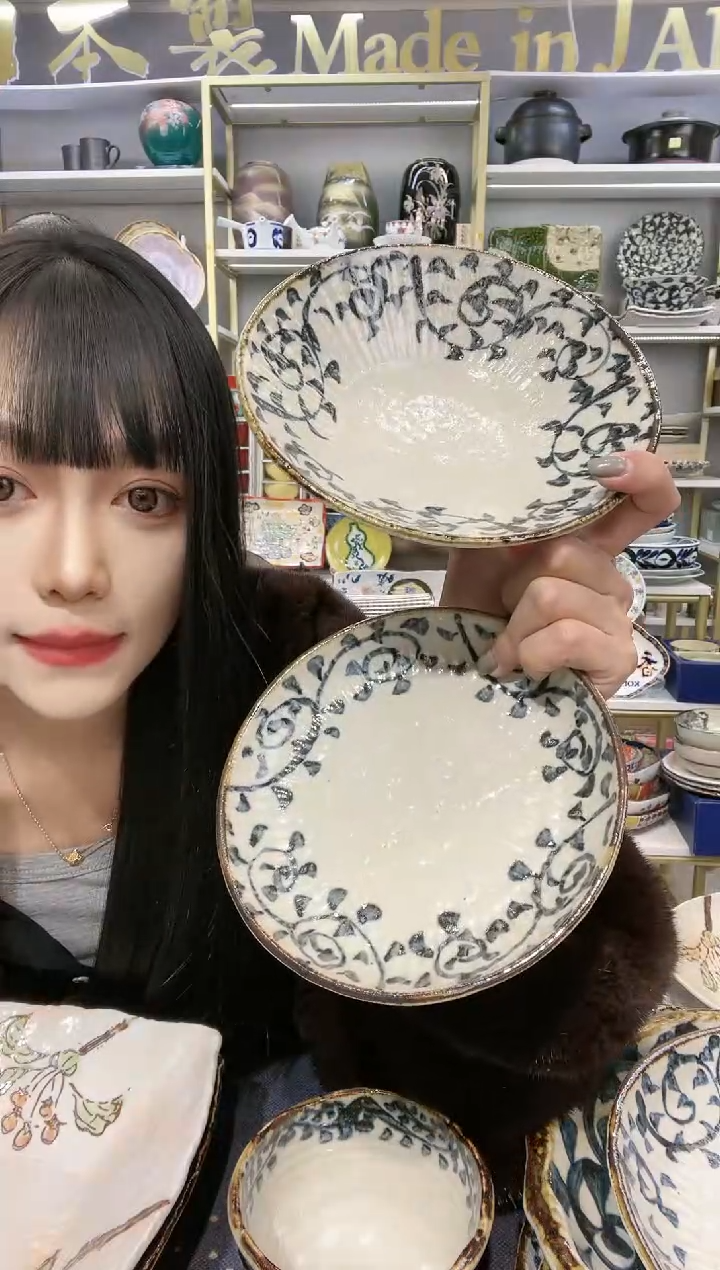 【闪购商品】碗17厘米钵一只+15.5厘米平盘一只