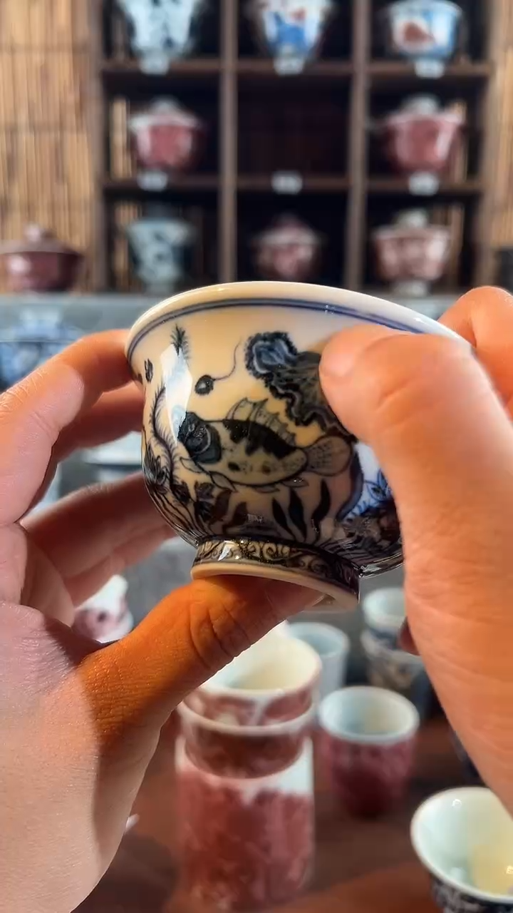 【闪购商品】057天禄言瓷鱼藻雅安昂首