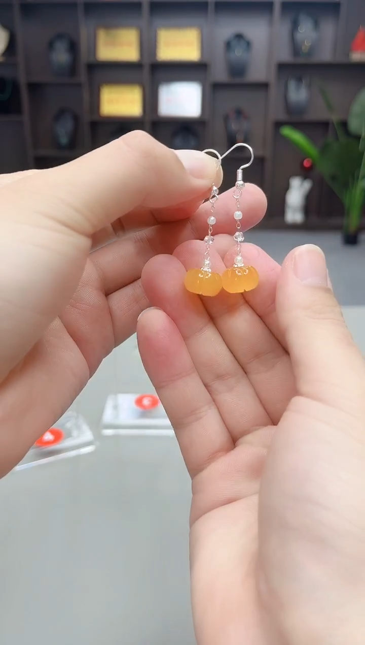 未镶嵌耳饰玛瑙/玉髓W06