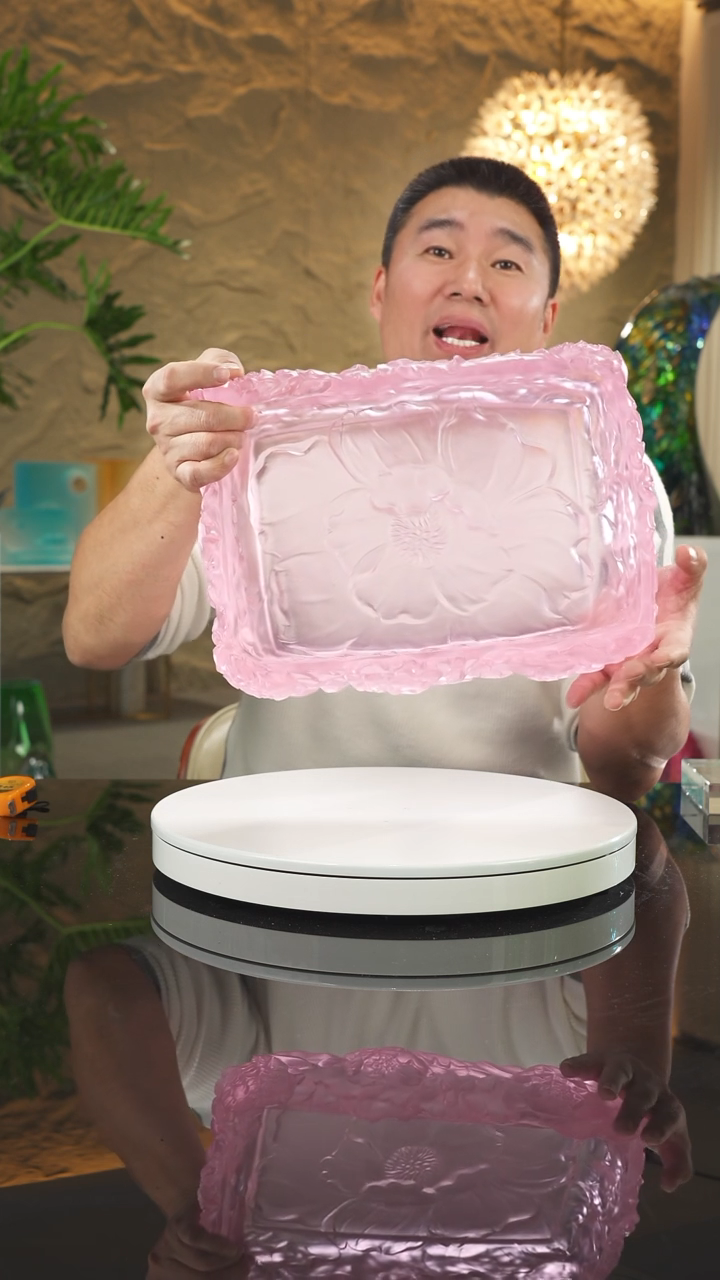 【闪购商品】摆件粉色牡丹果碗摆件