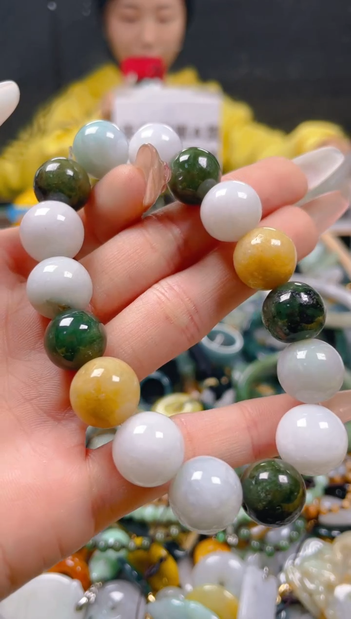 【闪购商品】翡翠颈饰未镶嵌13-14MM/A/翡翠A货一图一物