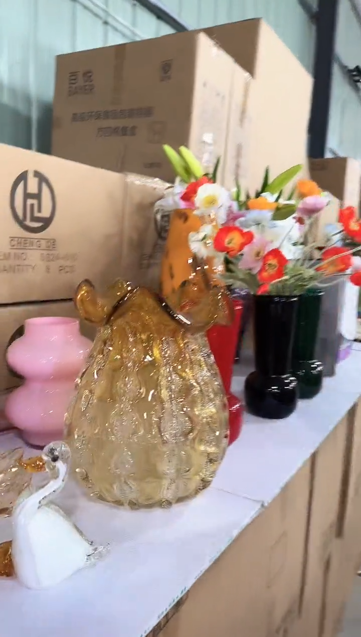 【闪购商品】玻璃于清花器N-早34