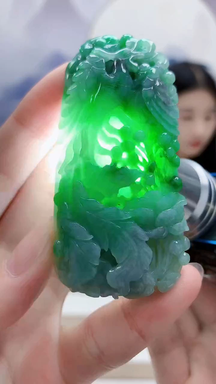 未镶嵌定制翡翠4812ry-毛货挂件98